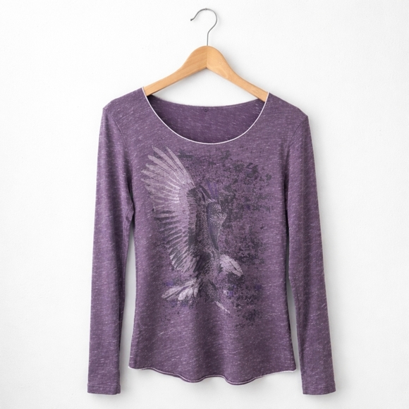 Harley-Davidson Purple Women's Top Y2k Eagles Nest Playa Del Carmen - Picture 2 of 10